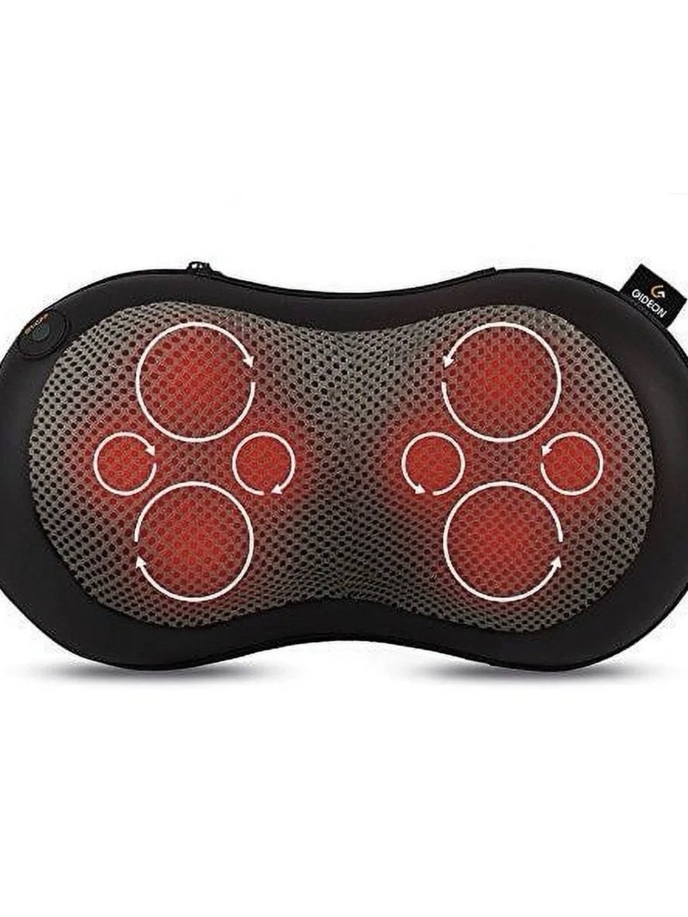 Black Shiatsu Back and Neck Massage Pillow with Heat